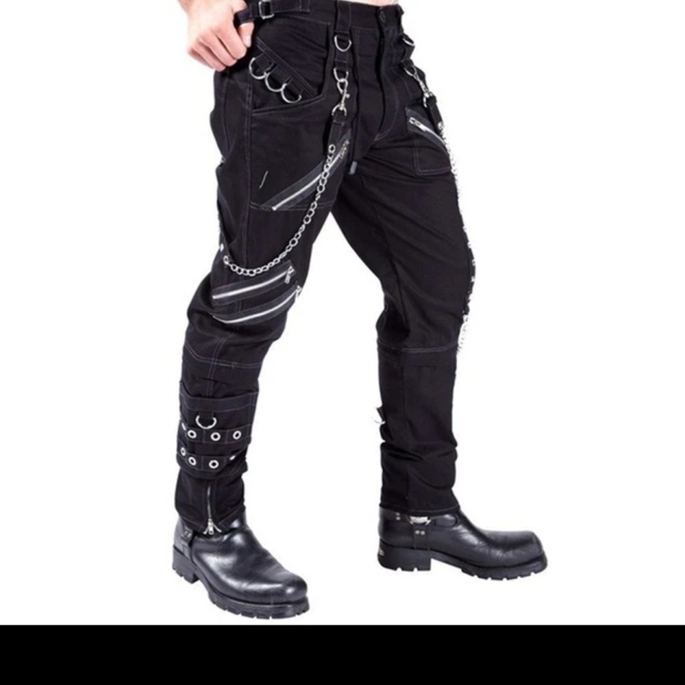 • AOWOFS • Mens Cargo Pants Multi Zippers Vintage Gothic Techwear Streetwear